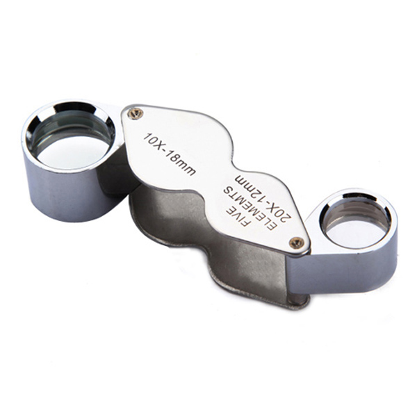 

10X 20X Jeweller Loupe Magnifier Dual Magnifying Glass